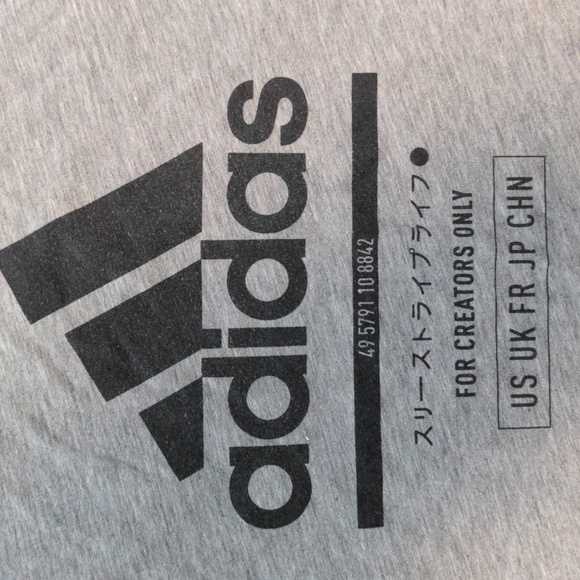Adidas Men's Size Small Gray for Creators Only Tee Shirt - Picture 4 of 6